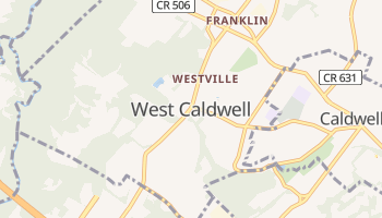 West Caldwell, New Jersey map