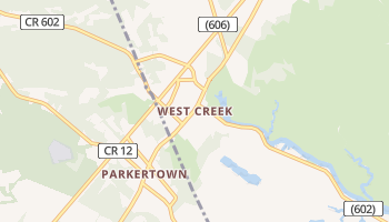 West Creek, New Jersey map