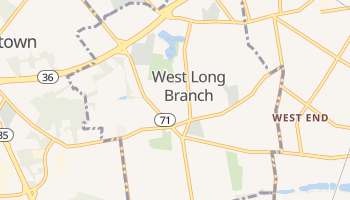 West Long Branch, New Jersey map