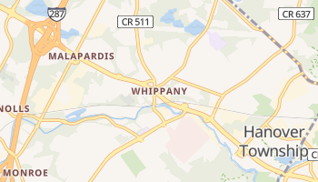 Whippany, New Jersey map