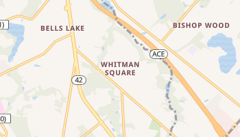 Whitman Square, New Jersey map