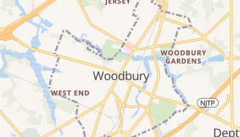 Woodbury, New Jersey map