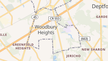 Woodbury Heights, New Jersey map