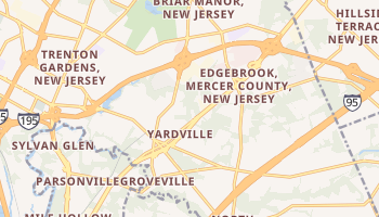 Yardville, New Jersey map