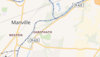 Zarephath, New Jersey map