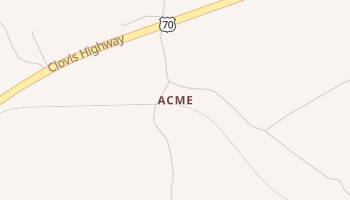 Acme, New Mexico map