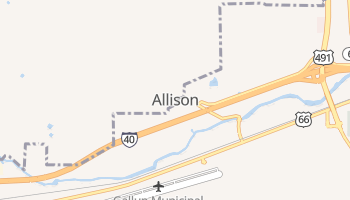 Allison, New Mexico map