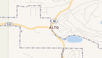 Alto, New Mexico map
