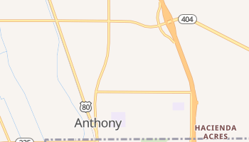 Anthony, New Mexico map