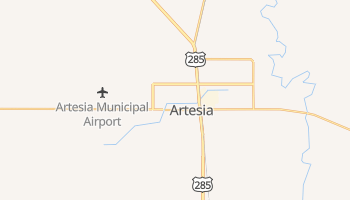 Artesia, New Mexico map