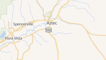 Aztec, New Mexico map