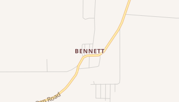 Bennett, New Mexico map