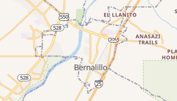 Bernalillo, New Mexico map