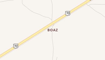 Boaz, New Mexico map