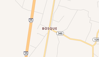 Bosque, New Mexico map