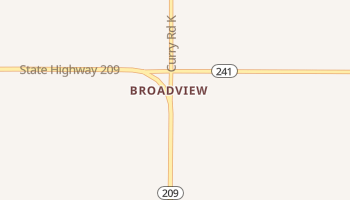 Broadview, New Mexico map
