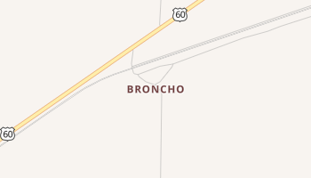 Broncho, New Mexico map