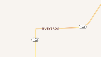 Bueyeros, New Mexico map