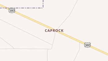 Caprock, New Mexico map