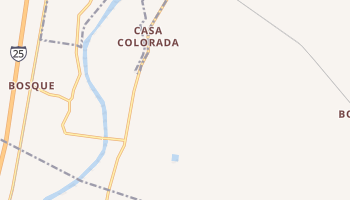 Casa Colorada, New Mexico map