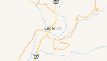 Cedar Hill, New Mexico map
