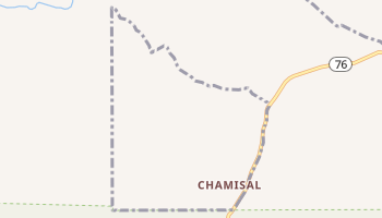 Chamisal, New Mexico map
