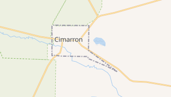 Cimarron, New Mexico map