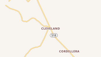 Cleveland, New Mexico map