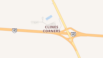 Clines Corners, New Mexico map