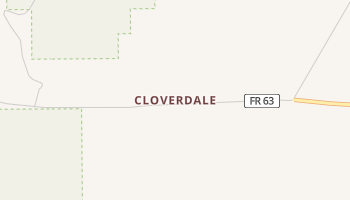 Cloverdale, New Mexico map