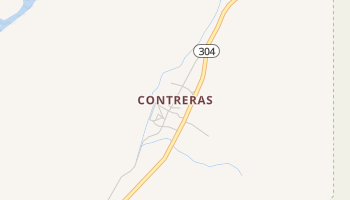 Contreras, New Mexico map