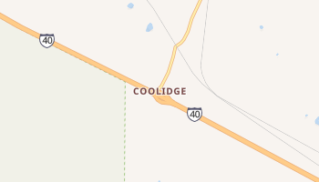 Coolidge, New Mexico map