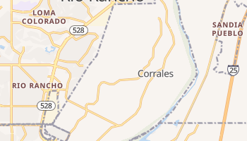 Corrales, New Mexico map