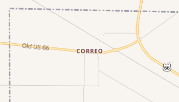 Correo, New Mexico map