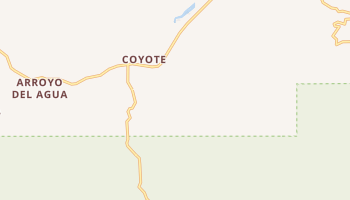Coyote, New Mexico map