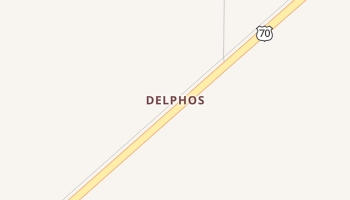 Delphos, New Mexico map