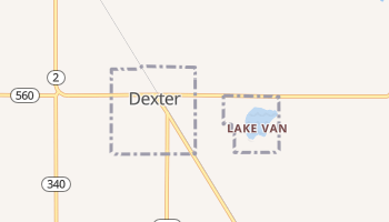 Dexter, New Mexico map