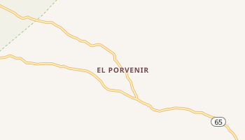 El Porvenir, New Mexico map
