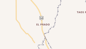 El Prado, New Mexico map