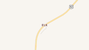 Elk, New Mexico map