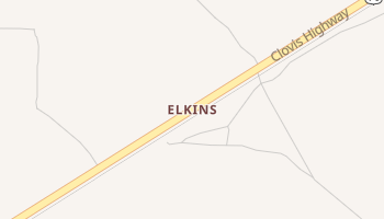 Elkins, New Mexico map