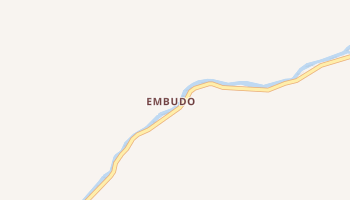 Embudo, New Mexico map