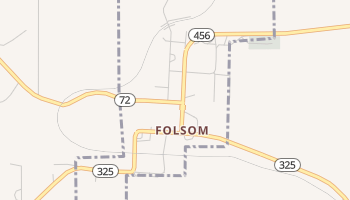 Folsom, New Mexico map