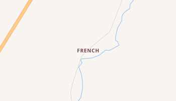 French, New Mexico map