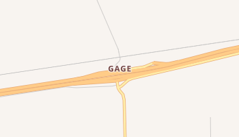Gage, New Mexico map