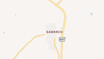 Gamerco, New Mexico map