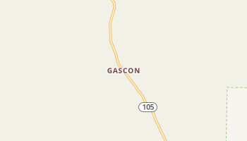 Gascon, New Mexico map
