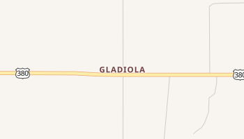 Gladiola, New Mexico map