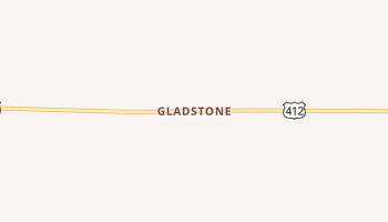 Gladstone, New Mexico map
