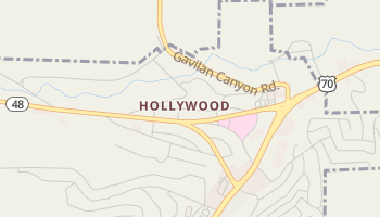 Hollywood, New Mexico map
